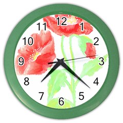 Flowers T- Shirtflowers T- Shirt Color Wall Clock by EnriqueJohnson