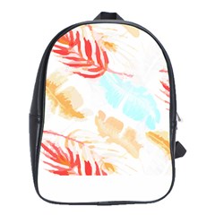 Forest T- Shirt Forest Tropical T- Shirt School Bag (large) by EnriqueJohnson