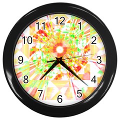 Fractal Artwork T- Shirt Sun Ray Life T- Shirt Wall Clock (black) by EnriqueJohnson