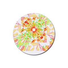 Fractal Artwork T- Shirt Sun Ray Life T- Shirt Rubber Coaster (round) by EnriqueJohnson