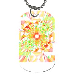 Fractal Artwork T- Shirt Sun Ray Life T- Shirt Dog Tag (one Side) by EnriqueJohnson