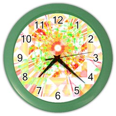 Fractal Artwork T- Shirt Sun Ray Life T- Shirt Color Wall Clock by EnriqueJohnson