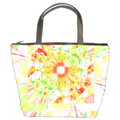 Fractal Artwork T- Shirt Sun Ray Life T- Shirt Bucket Bag by EnriqueJohnson