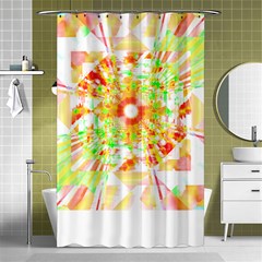 Fractal Artwork T- Shirt Sun Ray Life T- Shirt Shower Curtain 48  X 72  (small)  by EnriqueJohnson