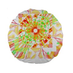 Fractal Artwork T- Shirt Sun Ray Life T- Shirt Standard 15  Premium Flano Round Cushions by EnriqueJohnson