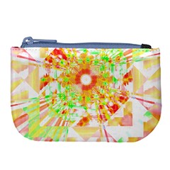 Fractal Artwork T- Shirt Sun Ray Life T- Shirt Large Coin Purse by EnriqueJohnson