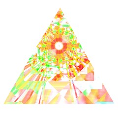 Fractal Artwork T- Shirt Sun Ray Life T- Shirt Wooden Puzzle Triangle by EnriqueJohnson