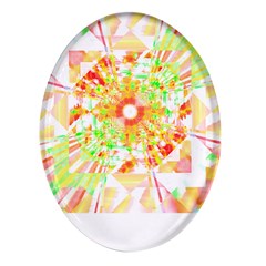 Fractal Artwork T- Shirt Sun Ray Life T- Shirt Oval Glass Fridge Magnet (4 Pack) by EnriqueJohnson