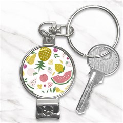 Fruits T- Shirt Funny Summer Fruits Collage Fruit Bright Colors T- Shirt Nail Clippers Key Chain by EnriqueJohnson