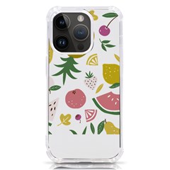 Fruits T- Shirt Funny Summer Fruits Collage Fruit Bright Colors T- Shirt Iphone 14 Pro Tpu Uv Print Case by EnriqueJohnson