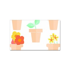 Garden T- Shirt Garden Flowers Pattern T- Shirt Sticker (rectangular) by EnriqueJohnson