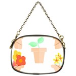 Garden T- Shirt Garden Flowers Pattern T- Shirt Chain Purse (Two Sides) Front