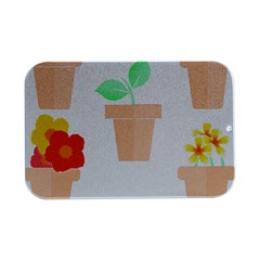 Garden T- Shirt Garden Flowers Pattern T- Shirt Open Lid Metal Box (silver)   by EnriqueJohnson