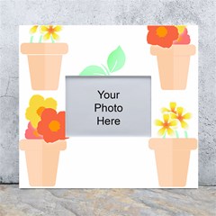 Garden T- Shirt Garden Flowers Pattern T- Shirt White Wall Photo Frame 5  X 7  by EnriqueJohnson