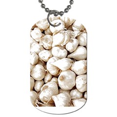 Garlic T- Shirt Garlic Bulbs Photograph T- Shirt Dog Tag (one Side) by EnriqueJohnson