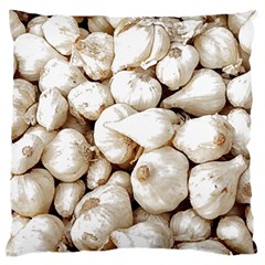 Garlic T- Shirt Garlic Bulbs Photograph T- Shirt Large Cushion Case (two Sides) by EnriqueJohnson