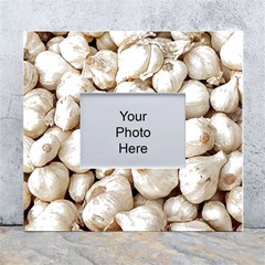 Garlic T- Shirt Garlic Bulbs Photograph T- Shirt White Wall Photo Frame 5  X 7  by EnriqueJohnson