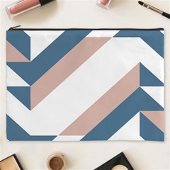 Geometric Abstract Art T- Shirt Mountain River Pattern Cosmetic Bag (xxxl) by EnriqueJohnson