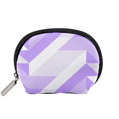 Geometric Abstract Art T- Shirt Purple Mountains Pattern Accessory Pouch (small)