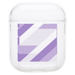 Geometric Abstract Art T- Shirt Purple Mountains Pattern Airpods 1/2 Case