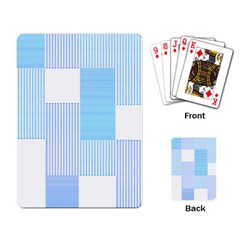 Geometric T- Shirt Blue Composition T- Shirt Playing Cards Single Design (rectangle)