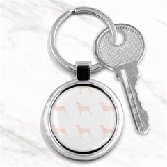 German Shorthaired Pointer Dog T- Shirt German Shorthaired Pointer Dog Pattern T- Shirt Key Chain (round) by EnriqueJohnson