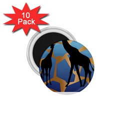 Giraffe Lover T- Shirt G I R A F F E O N G I R A F F E P R I N T P R E T T Y F O R V A C A T I O N T 1.75  Magnets (10 pack) 