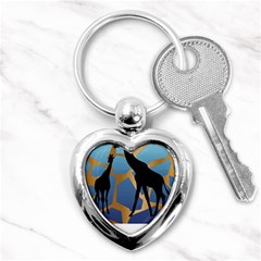 Giraffe Lover T- Shirt G I R A F F E O N G I R A F F E P R I N T P R E T T Y F O R V A C A T I O N T Key Chain (heart) by EnriqueJohnson