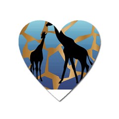 Giraffe Lover T- Shirt G I R A F F E O N G I R A F F E P R I N T P R E T T Y F O R V A C A T I O N T Heart Magnet