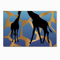 Giraffe Lover T- Shirt G I R A F F E O N G I R A F F E P R I N T P R E T T Y F O R V A C A T I O N T Postcard 4 x 6  (Pkg of 10)