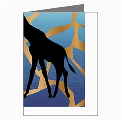 Giraffe Lover T- Shirt G I R A F F E O N G I R A F F E P R I N T P R E T T Y F O R V A C A T I O N T Greeting Card