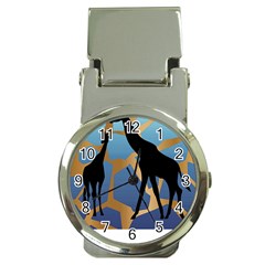 Giraffe Lover T- Shirt G I R A F F E O N G I R A F F E P R I N T P R E T T Y F O R V A C A T I O N T Money Clip Watches