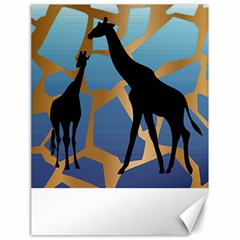 Giraffe Lover T- Shirt G I R A F F E O N G I R A F F E P R I N T P R E T T Y F O R V A C A T I O N T Canvas 18  x 24 