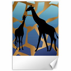 Giraffe Lover T- Shirt G I R A F F E O N G I R A F F E P R I N T P R E T T Y F O R V A C A T I O N T Canvas 24  x 36 