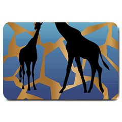 Giraffe Lover T- Shirt G I R A F F E O N G I R A F F E P R I N T P R E T T Y F O R V A C A T I O N T Large Doormat