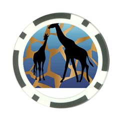 Giraffe Lover T- Shirt G I R A F F E O N G I R A F F E P R I N T P R E T T Y F O R V A C A T I O N T Poker Chip Card Guard