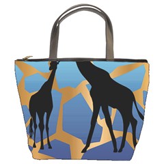 Giraffe Lover T- Shirt G I R A F F E O N G I R A F F E P R I N T P R E T T Y F O R V A C A T I O N T Bucket Bag