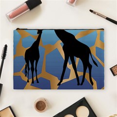 Giraffe Lover T- Shirt G I R A F F E O N G I R A F F E P R I N T P R E T T Y F O R V A C A T I O N T Cosmetic Bag (Large)