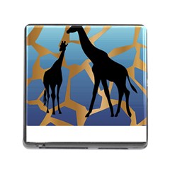 Giraffe Lover T- Shirt G I R A F F E O N G I R A F F E P R I N T P R E T T Y F O R V A C A T I O N T Memory Card Reader (Square 5 Slot)