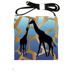 Giraffe Lover T- Shirt G I R A F F E O N G I R A F F E P R I N T P R E T T Y F O R V A C A T I O N T Shoulder Sling Bag