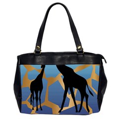 Giraffe Lover T- Shirt G I R A F F E O N G I R A F F E P R I N T P R E T T Y F O R V A C A T I O N T Oversize Office Handbag (2 Sides)