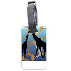 Giraffe Lover T- Shirt G I R A F F E O N G I R A F F E P R I N T P R E T T Y F O R V A C A T I O N T Luggage Tag (two sides)