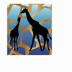 Giraffe Lover T- Shirt G I R A F F E O N G I R A F F E P R I N T P R E T T Y F O R V A C A T I O N T Small Garden Flag (Two Sides)