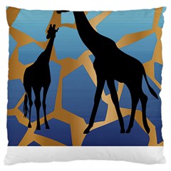 Giraffe Lover T- Shirt G I R A F F E O N G I R A F F E P R I N T P R E T T Y F O R V A C A T I O N T Large Cushion Case (One Side)