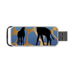 Giraffe Lover T- Shirt G I R A F F E O N G I R A F F E P R I N T P R E T T Y F O R V A C A T I O N T Portable USB Flash (One Side)