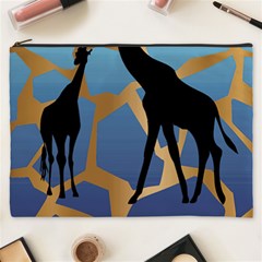 Giraffe Lover T- Shirt G I R A F F E O N G I R A F F E P R I N T P R E T T Y F O R V A C A T I O N T Cosmetic Bag (XXXL)