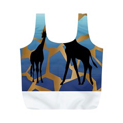 Giraffe Lover T- Shirt G I R A F F E O N G I R A F F E P R I N T P R E T T Y F O R V A C A T I O N T Full Print Recycle Bag (M)