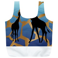 Giraffe Lover T- Shirt G I R A F F E O N G I R A F F E P R I N T P R E T T Y F O R V A C A T I O N T Full Print Recycle Bag (XL)