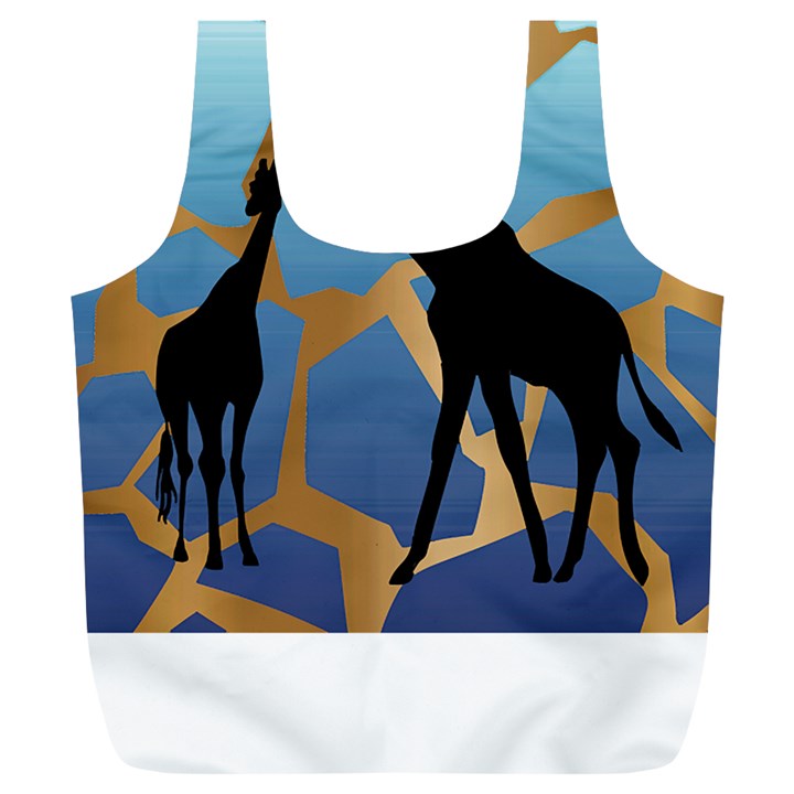 Giraffe Lover T- Shirt G I R A F F E O N G I R A F F E P R I N T P R E T T Y F O R V A C A T I O N T Full Print Recycle Bag (XL)