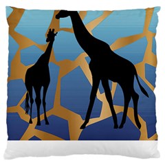 Giraffe Lover T- Shirt G I R A F F E O N G I R A F F E P R I N T P R E T T Y F O R V A C A T I O N T Standard Premium Plush Fleece Cushion Case (One Side)